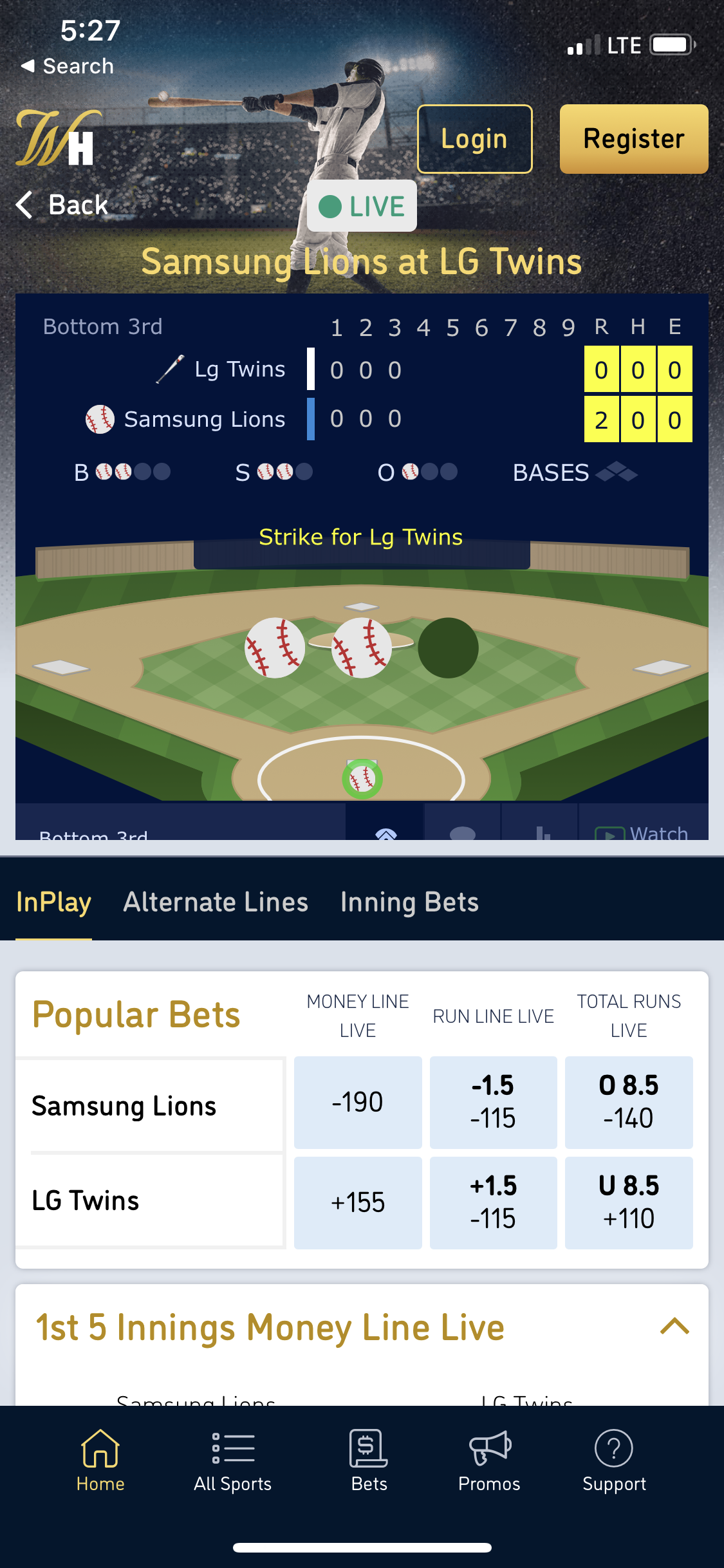 William Hill Sportsbook App Live Betting