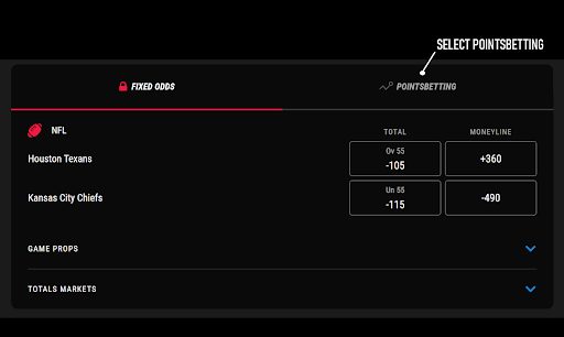 Select Points betting