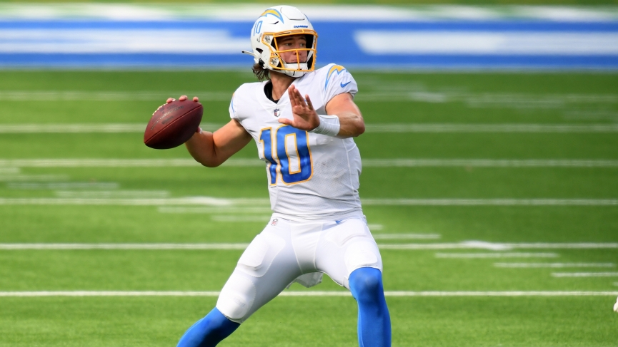 LA Chargers vs Carolina Panthers Pick Week 3 1 herbert e1601242517895