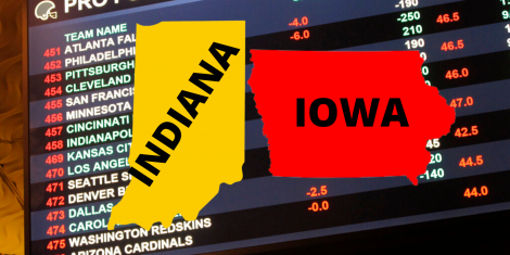 Indiana and Iowa Sports Betting Revenue