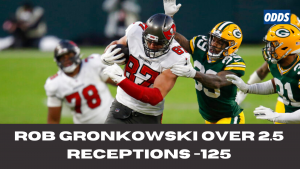 Rob Gronkowski Over 2.5 receptions +125