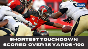 Shortest Touchdown Scored Over 1.5 yards +100