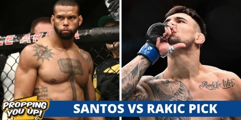 Thiago Santos vs Aleksandar Rakic ODds